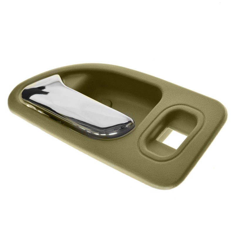 TRQ Rear Left Interior Door Handle Chrome & Beige Drivers Side Compatible with 1994-1997 Honda Accord - Image 4